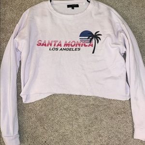 Cropped L.A hearts sweatshirt